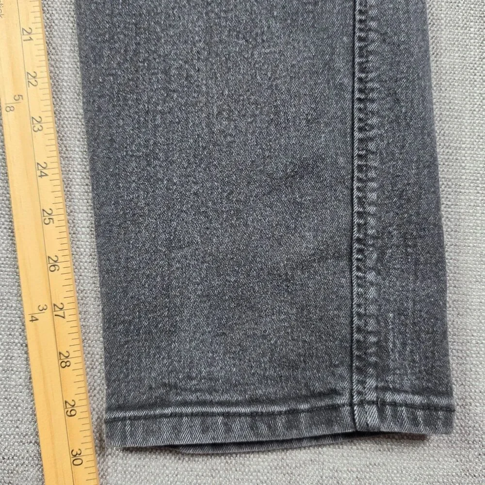 RVCA Mens Jeans 38 Black Denim Pants Slim Straight Stretch Skate Grunge 2000s